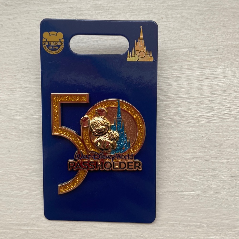 Disney 50th Anniversary Passholder Pin